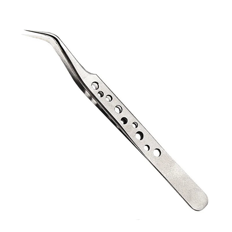 Electronics Industrial Tweezers Precision Anti-static Curved Straight Tip Stainless Forceps Phone Repair Hand Tool