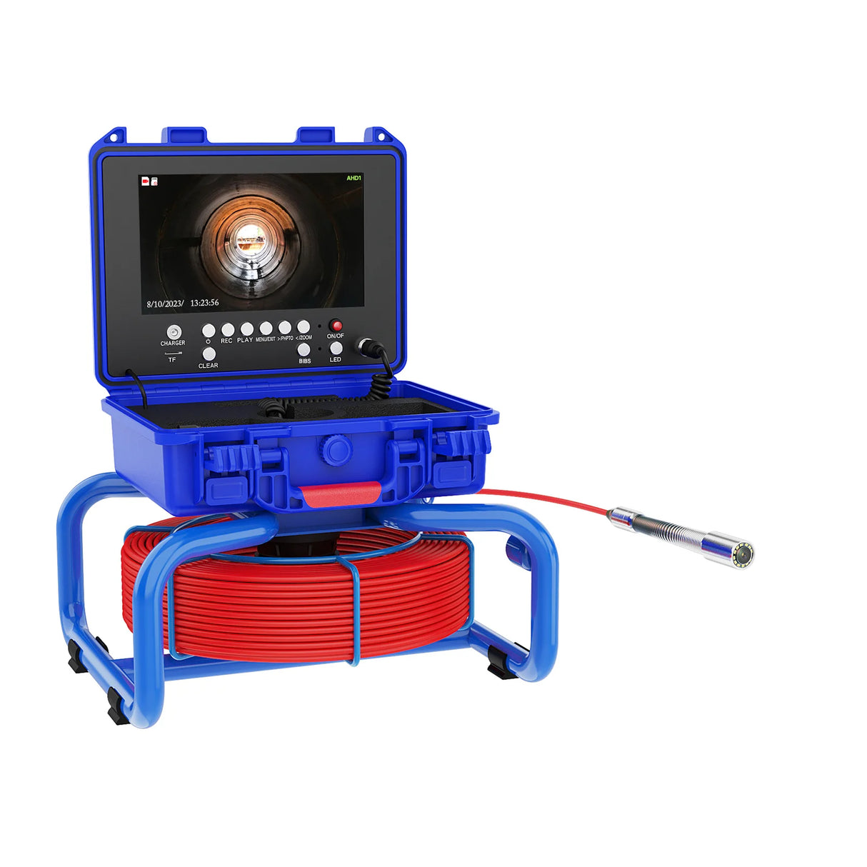Sewer Inspection Camera 9 inch DVR Sewer Pipe Camera Meter Counter Endoscope Camera Borescope camera with and Self-Leveling 512H