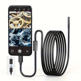 Industrial Endoscope Camera with two port for iOS/Android System HD 960P Inspection Sewer Borescope Camera for Checking Car