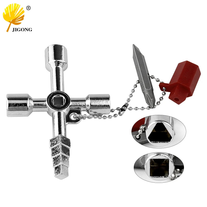 Universal Manhole & Access Key Set - 5-in-1 Multi-Purpose Tool for Septic Tanks & Drainage Systems