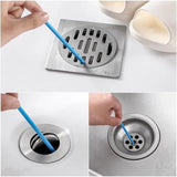 New 12PCS/ Set Drain Cleaning Sticks,Sewer Oil Decontamination Cleaner Rod,Kitchen Toilet Bathtub Clog Remover,pipe dredging rod